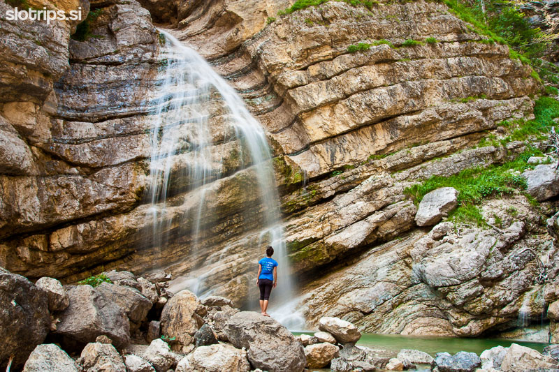 waterfall soca valley slovenia